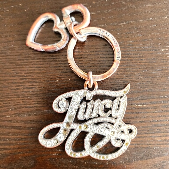 Juicy Couture Accessories - VTG Juicy Couture Keychain Key Fob Purse Charm